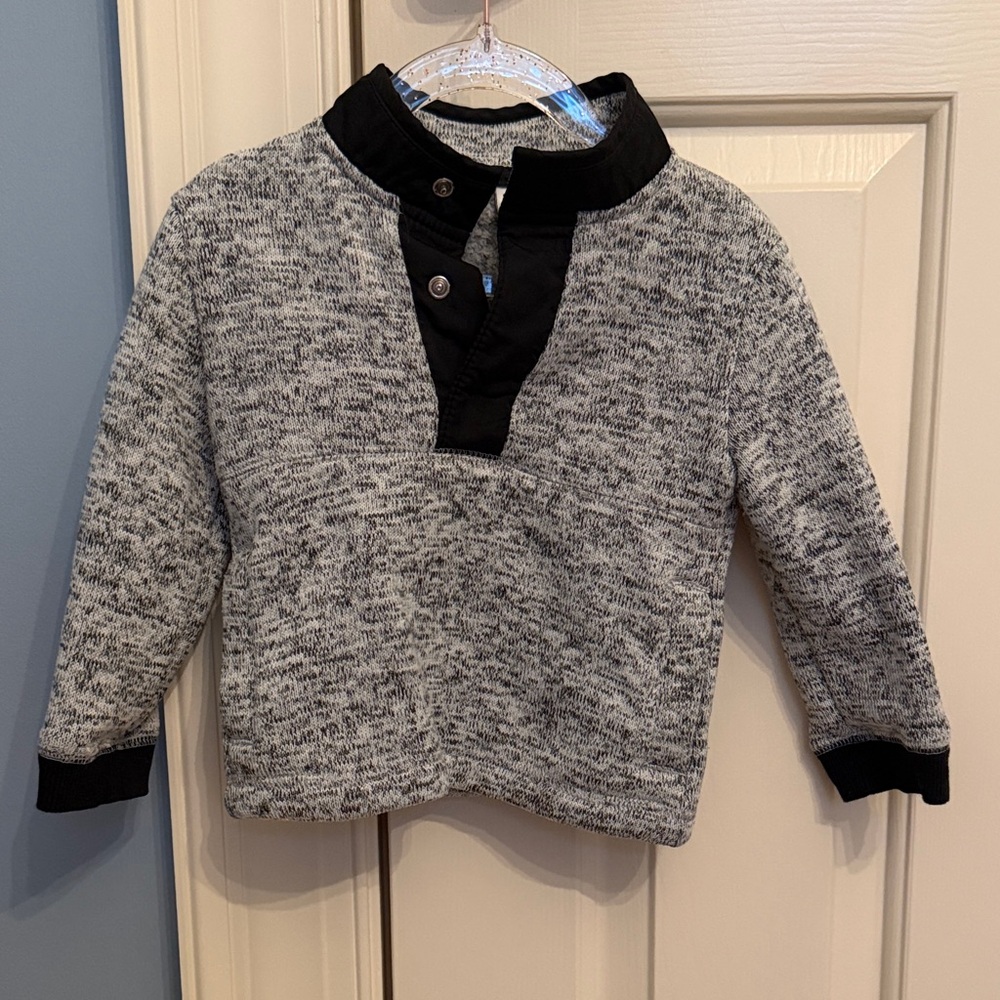 18-24 Month Janie and Jack Black and Gray Kids Sweater